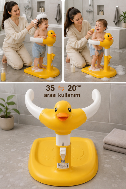 Premium Bebek Yıkama Yardımcısı, Banyo Duş Standı ve Küvet Destek Sehpası | Kaymaz Ayaklı